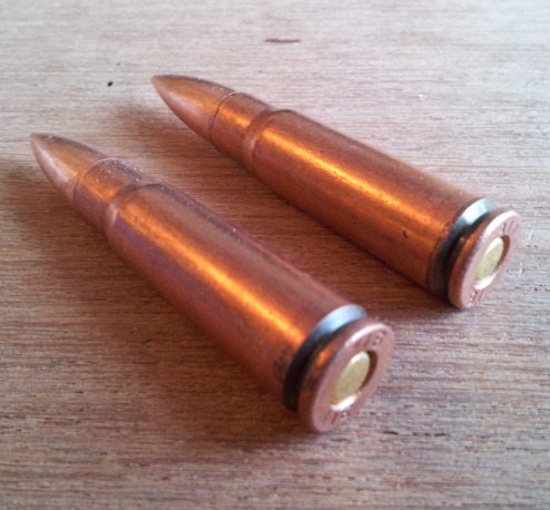 7.62x39mm rifle ammunition cartridge.