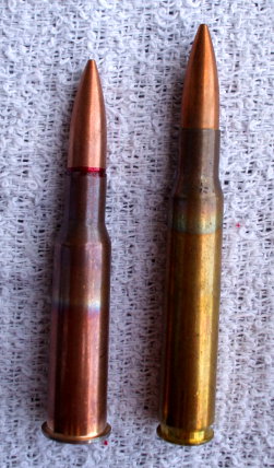 7.62x54mmR and .30-06 cartridges.