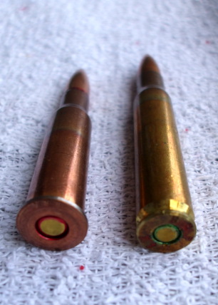 7.62x54mmR and .30-06 cartridges.