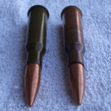 Commercial and military surplus 7.62x54mmR ammunition.