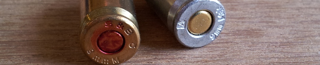 Box of 9x18mm Makarov ammunition cartridges.