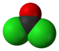 3D model of phosgene from https://en.wikipedia.org/wiki/Phosgene, GNU Free Documentation License