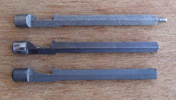 Three original factory ČZ-52 firing pins, two of them are broken.