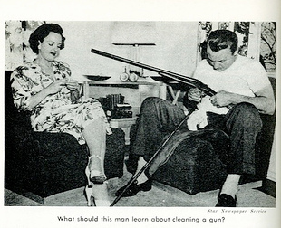Gun safety: What should this man learn about cleaning a gun?