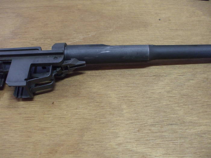 M1 Garand rifle, action, side view.