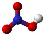 Nitric acid molecule.