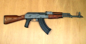 AK-47 rifle.